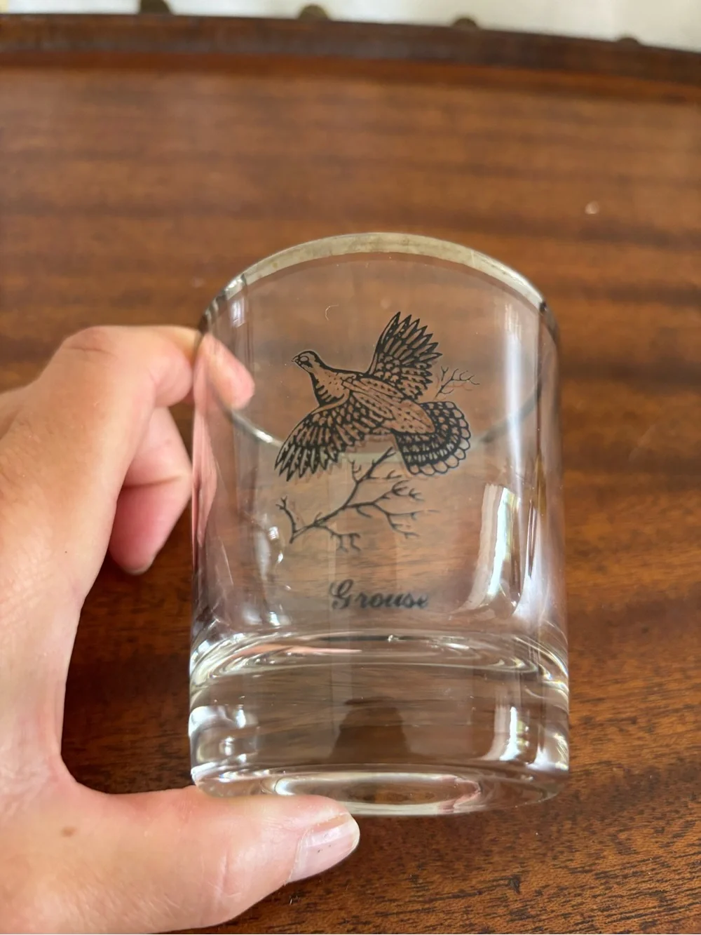 Vintage Federal Glass “Sportsman” Grouse and Pheasant Whiskey Barware Glasses